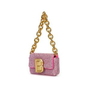 Brandon Blackwood Micro Nia Bag- Pink Crystal